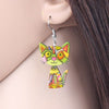 Drop Cat Acrylic Earrings Big Long Dangle Earring Fashion Jewelry For Women Girl New Style Cute Animal Accessories - Vimost Shop