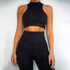 Dry Fit Sportswear Woman Gym Vest Leggings Fitness Suit Female Solid Workout Sets for Women Fluorescent Green Pink - Vimost Shop
