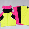 Dry Fit Sportswear Woman Gym Vest Leggings Fitness Suit Female Solid Workout Sets for Women Fluorescent Green Pink - Vimost Shop