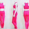 Dry Fit Sportswear Woman Gym Vest Leggings Fitness Suit Female Solid Workout Sets for Women Fluorescent Green Pink - Vimost Shop
