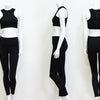 Dry Fit Sportswear Woman Gym Vest Leggings Fitness Suit Female Solid Workout Sets for Women Fluorescent Green Pink - Vimost Shop