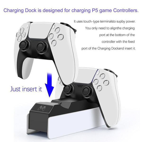 Dual Charging Dock for PlayStation5 Wireless Controller Station for PS5 Joystick Gamepad Fast Charger with Usb Plug - Vimost Shop