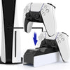 Dual Charging Dock for PlayStation5 Wireless Controller Station for PS5 Joystick Gamepad Fast Charger with Usb Plug - Vimost Shop