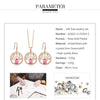 Dubai Gold Jewelry Sets for Women Accessories Tree of Life Charm Earrings Necklace Set with Pink Crystal from Swarovski - Vimost Shop