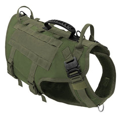 Durable Nylon Dog Harness Tactical Military Working Dog Vest No Pull Pet Training Harnesses Vest for Medium Large Dogs Clearance
