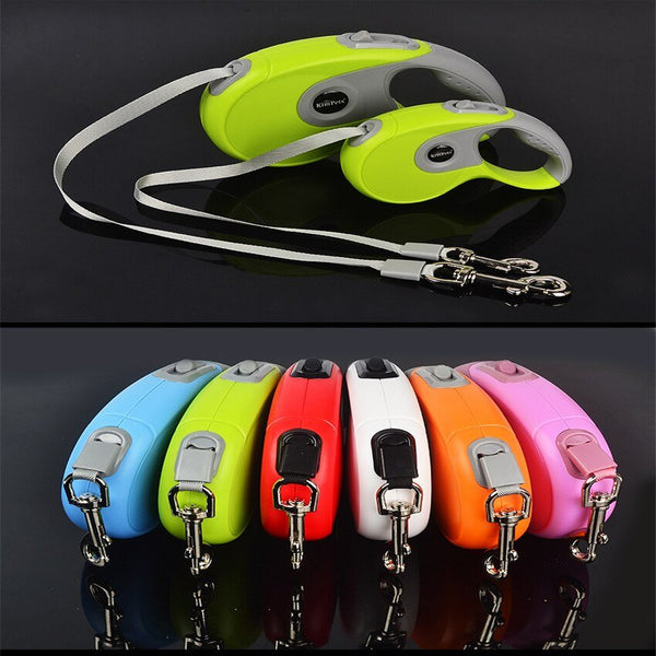 Durable Pet Dog Leash Automatic Retractable Nylon Pets Traction Rope Flexible Extending Walking Leash Belt for Small Medium Dogs - Vimost Shop