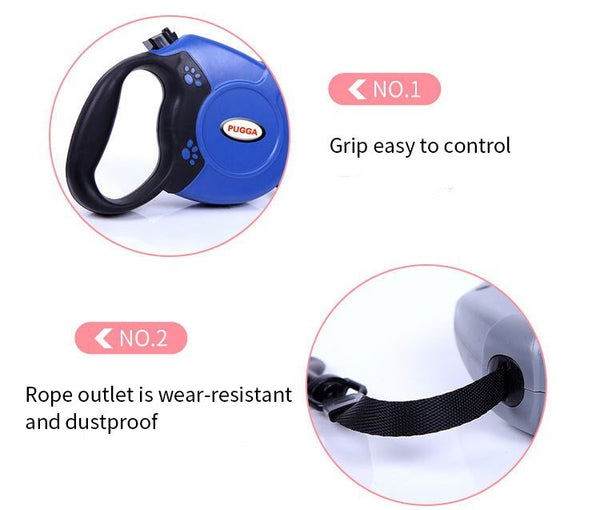 Durable Pet Dog Leash Rope Automatic Retractable Pet Walking Traction Rope Flexible Extending Lead Belt for Dogs Cats Pets Leash - Vimost Shop
