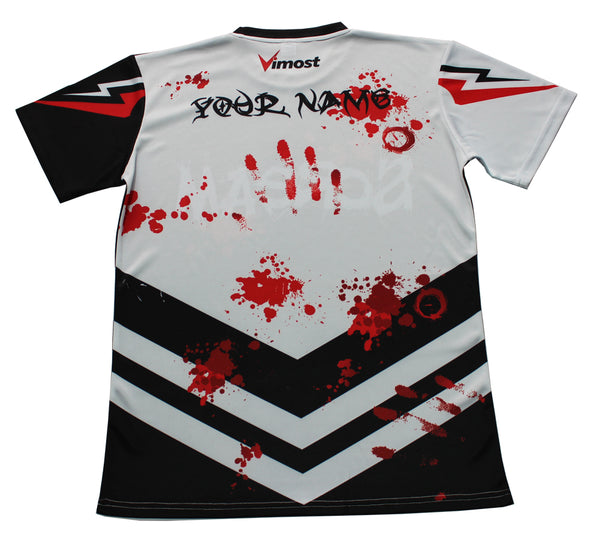 Scream Black and White Gaming Jersey | Vimost Shop.