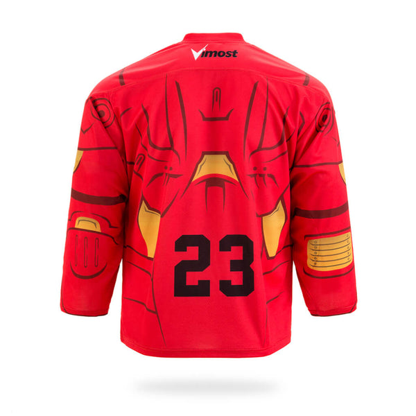 Iron Man Design Red Ice Hockey Jersey | Vimost Shop.