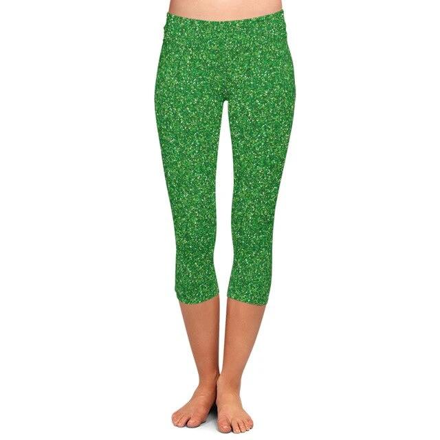Summer Fashion Color Women 3d Galaxy Digital Print High Waist Capri Leggings Elastic Trouser Casual Leggings | Vimost Shop.