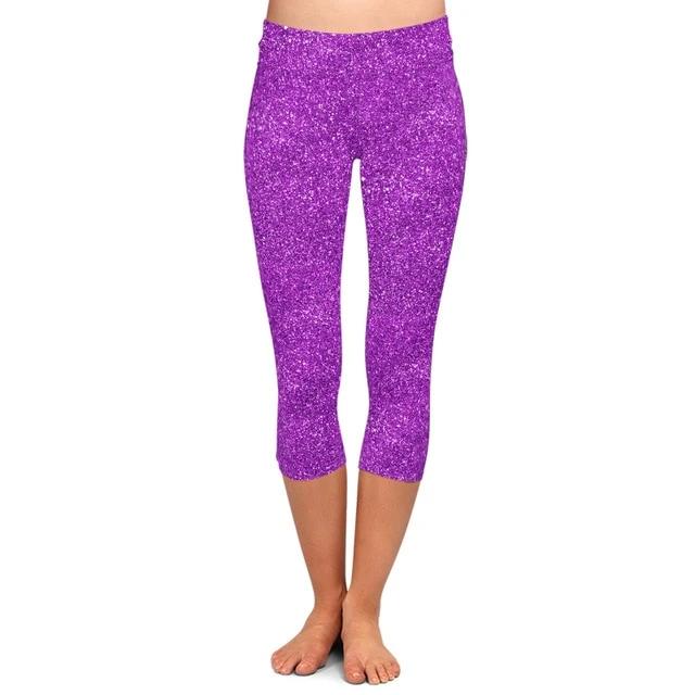 Summer Fashion Color Women 3d Galaxy Digital Print High Waist Capri Leggings Elastic Trouser Casual Leggings | Vimost Shop.