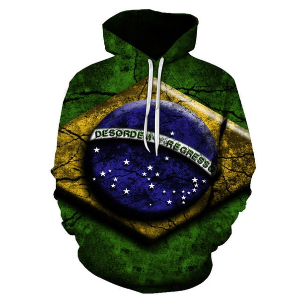 3D Hoodies National flag Canada Hoodies Sweatshirts Fashion Men Women Hoodies Germany/Brazil National flag 3D Hoodie | Vimost Shop.