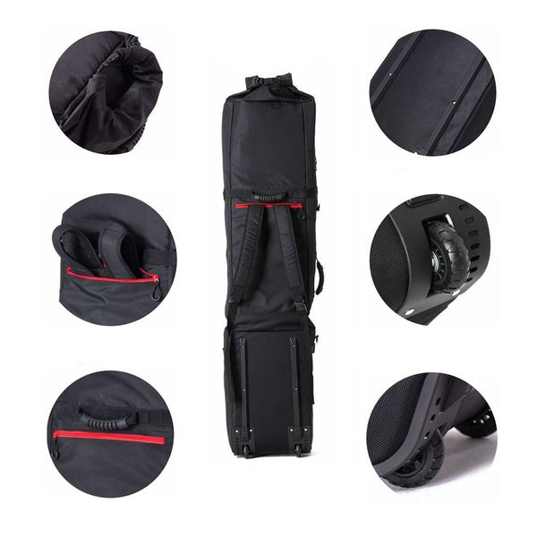 Roller Snowboard Bag with Wheels Adjustable Length for Air Travel - Extra Long/Wide/Deep,Waterpeoof - with ABS Protection | Vimost Shop.