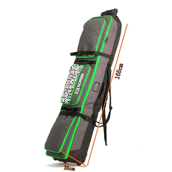 Roller Snowboard Bag with Wheels Adjustable Length for Air Travel - Extra Long/Wide/Deep,Waterpeoof - with ABS Protection | Vimost Shop.