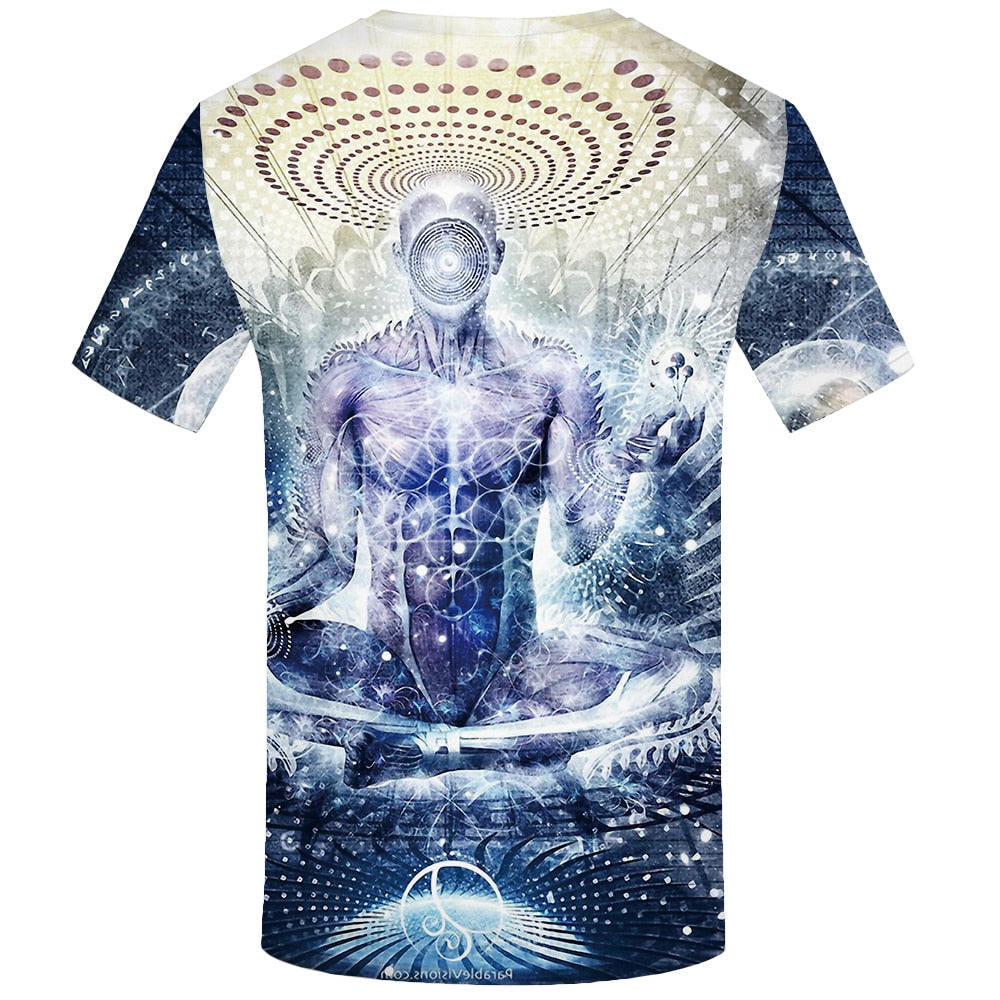 3d Tshirt Buddha T shirt Men Meditation Tshirt Printed Galaxy Space Anime Clothes Psychedelic Tshirts Casual Art T-shirts 3d | Vimost Shop.