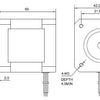 Nema 17 Stepper Motor 65Ncm(92oz.in) 60mm 2.1A 4-lead Nema17 Motor 42BYGH Stepper for 3D Printer CNC XYZ Motor | Vimost Shop.