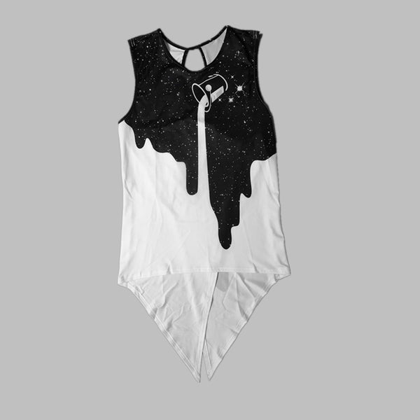 Summer Women Yoga Shirt Milk Star Print Sportwear | Vimost Shop.