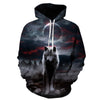 Night Space Galaxy Sweatshirts Men/women Tracksuits Tops Print Galaxy Wolf Hooded Hoodies Thin Autumn Sweatshirts | Vimost Shop.