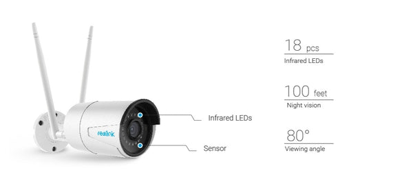 4MP wireless ip camera wifi 2.4G/5Ghz Onvif infrared night vision waterproof outdoor indoor home  surveillance RLC-410W | Vimost Shop.