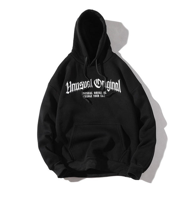 Men Letter Printed Hooded Pullover Sweatshirt Men High Street Fashion Hip Hop Hoodie Streetwear Clothing | Vimost Shop.