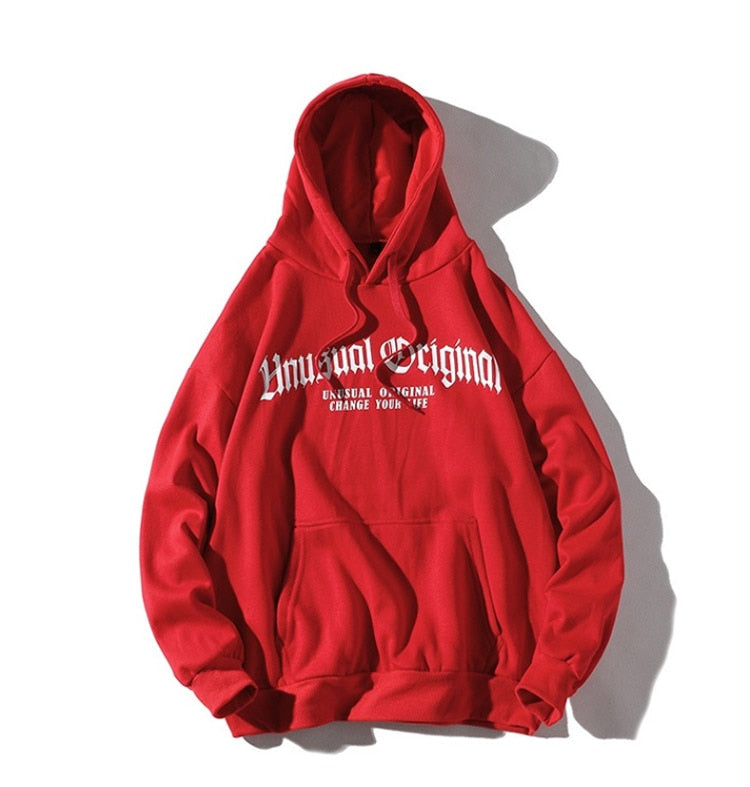 Men Letter Printed Hooded Pullover Sweatshirt Men High Street Fashion Hip Hop Hoodie Streetwear Clothing | Vimost Shop.