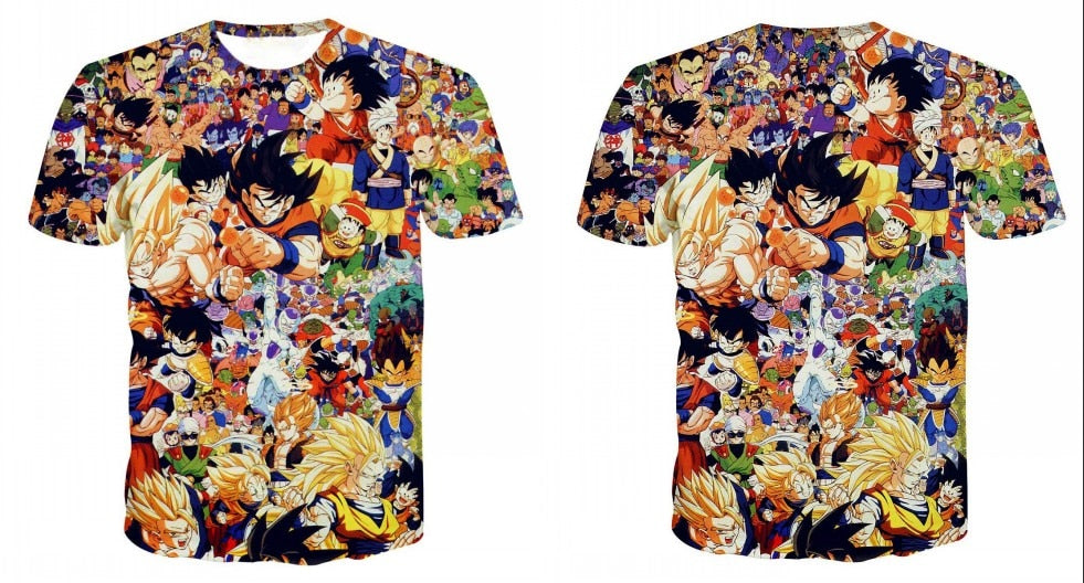 Dragon Ball Z Ultra Instinct God Son Goku Super Saiyan Men Tshirt 3D Printed Summer O-Neck Daily Casual Funny T shirt Plus Size - Vimost Shop