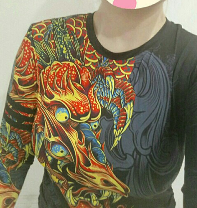 Funny T Shirts Chinese Style Dragon 3d T Shirt Fashion Hip Hop Party Brand Clothing Men Plus Fitness Clothing | Vimost Shop.