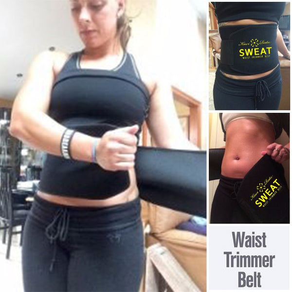 Waist Trimmer Sweat Belt Weight Loss Waist Trainer Slimming Belt for Men and Women Fat Burner Low Back Support Mens Shaper | Vimost Shop.