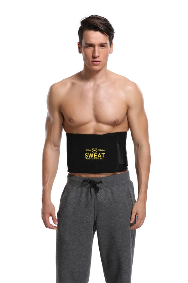 Waist Trimmer Sweat Belt Weight Loss Waist Trainer Slimming Belt for Men and Women Fat Burner Low Back Support Mens Shaper | Vimost Shop.