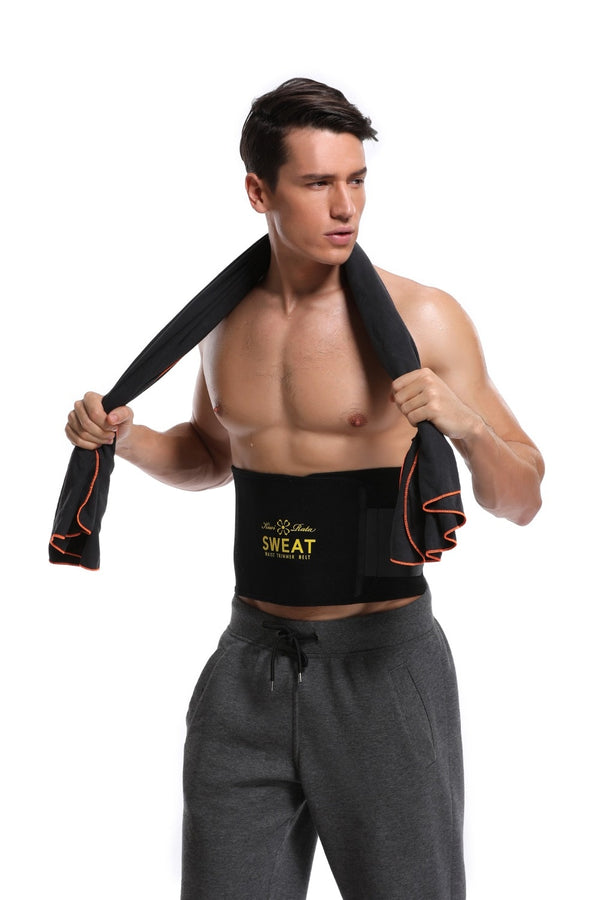 Waist Trimmer Sweat Belt Weight Loss Waist Trainer Slimming Belt for Men and Women Fat Burner Low Back Support Mens Shaper | Vimost Shop.