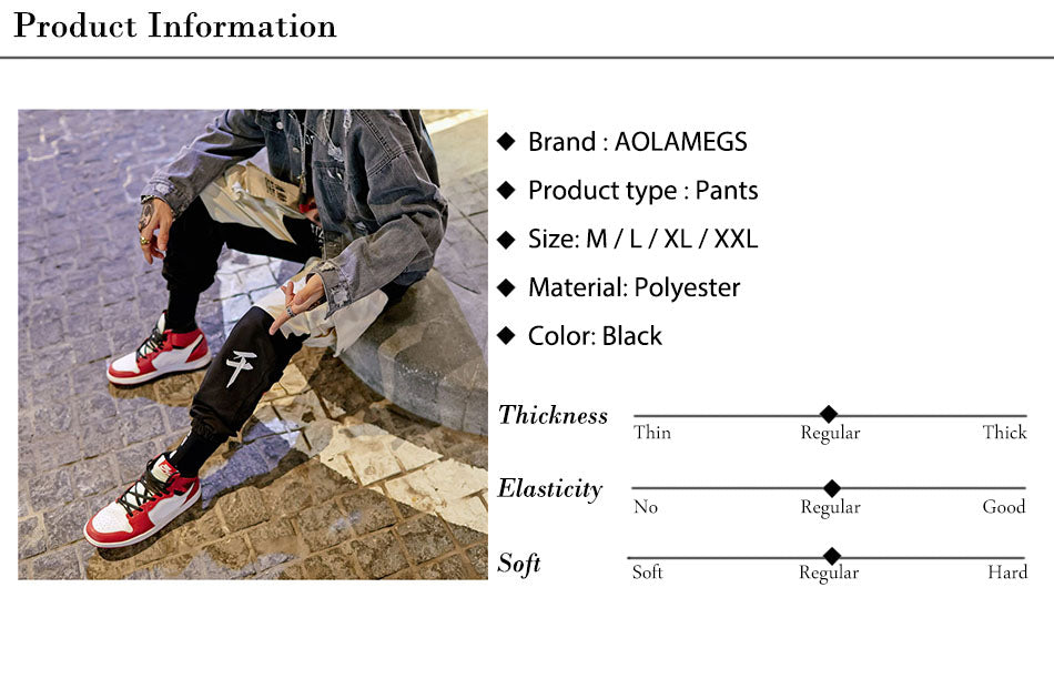 Men Cargo Patchwork Track Pants Fashion High Steet Joggers Sweatpants Streetwear | Vimost Shop.