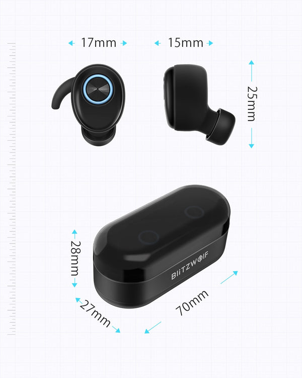 True Wireless Earphone bluetooth V5.0 Earbuds Sports Earpiece Hi-Fi Stereo Sound Calls Headset Earphone | Vimost Shop.