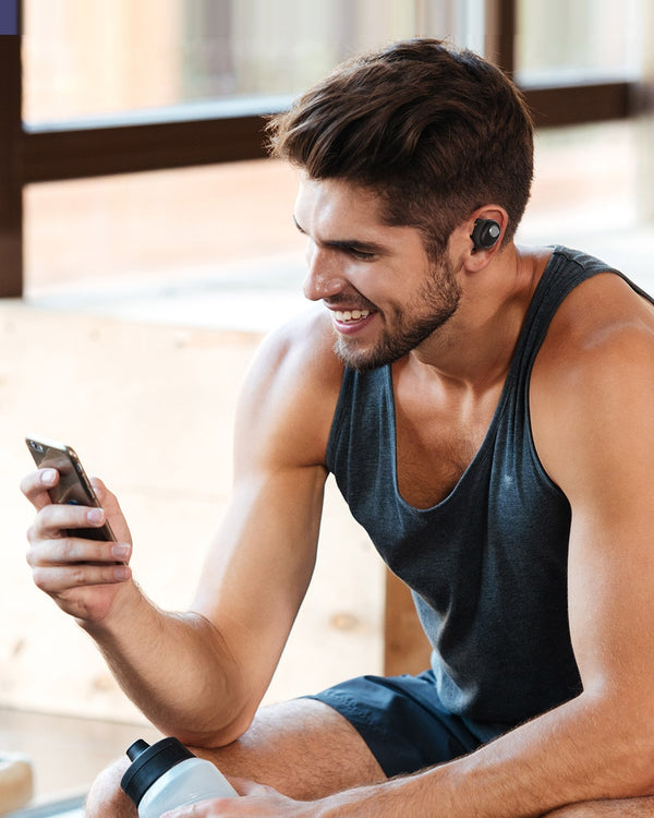 True Wireless Earphone bluetooth V5.0 Earbuds Sports Earpiece Hi-Fi Stereo Sound Calls Headset Earphone | Vimost Shop.