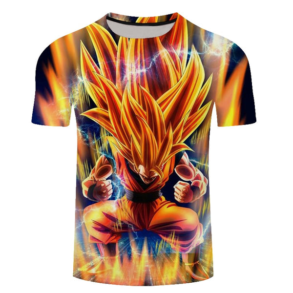 Goku Dragon Ball Z 3d T Shirt Summer Hipster Short Sleeve Tee Tops Men/Women Anime DBZ Harajuk T-Shirts Homme | Vimost Shop.