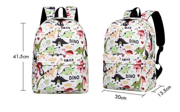 Water Resistant Dinosaur Backpack Printed School Bags | Vimost Shop.