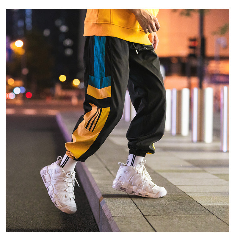 Sweatpants Men Casual Striped Pants Loose Track Pants Streetwear | Vimost Shop.