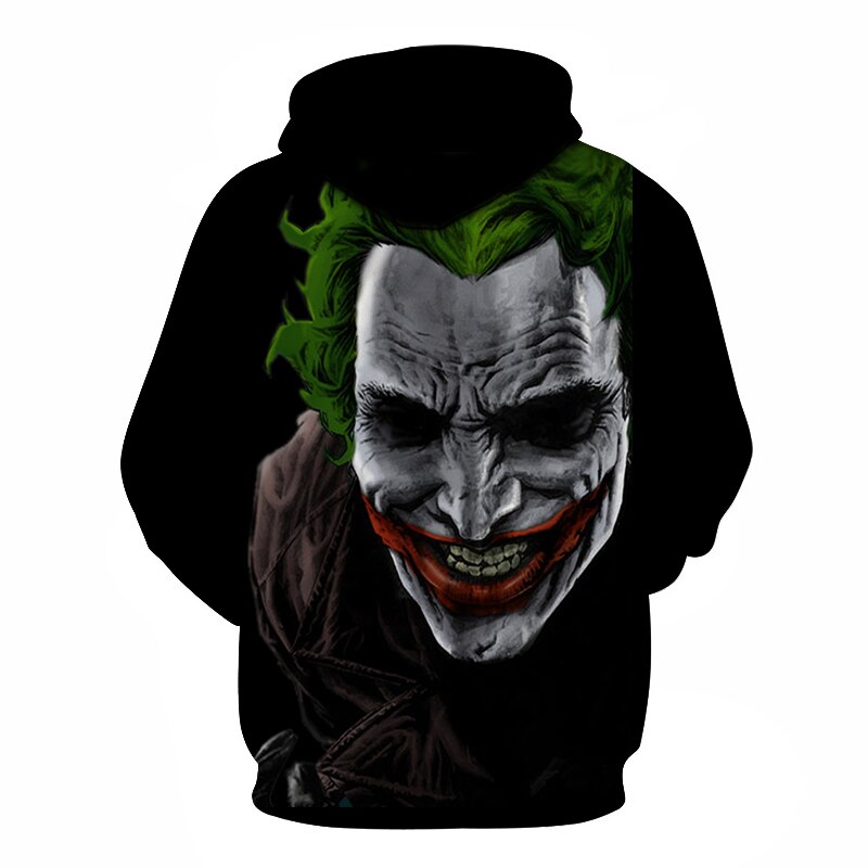 joker 3D Print Sweatshirt Hoodies Men and women Hip Hop Funny Autumn Streetwear Hoodies Sweatshirt For Couples Clothes | Vimost Shop.