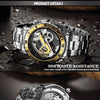 Top brand Skeleton Tourbillon automatic Mechanical Watch Men's luxury business men Wristwatch self wind | Vimost Shop.