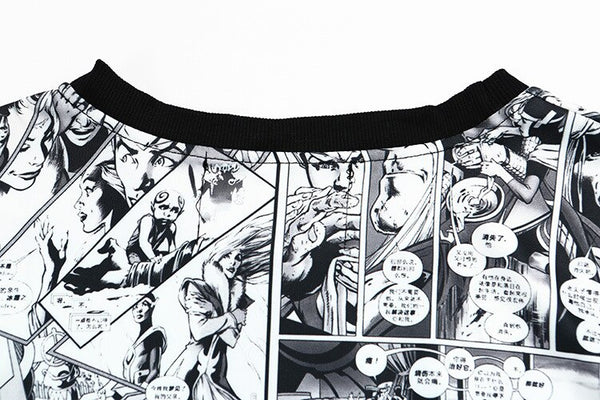 Woman Harajuku Anime Portrait Print Sweatshirts | Vimost Shop.