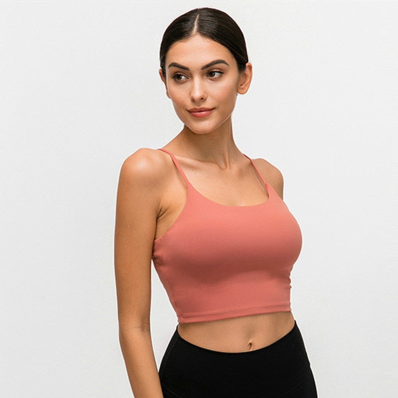 New Quick Dry Women Solid Vest-Type Yoga with Removable Pads | Vimost Shop.