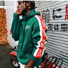 Men Side Letter Fleece Hooded Pullover Street Fashion Hip Hop | Vimost Shop.