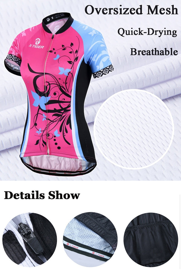 Summer Women MTB Bike Cycling Clothing Set | Vimost Shop.