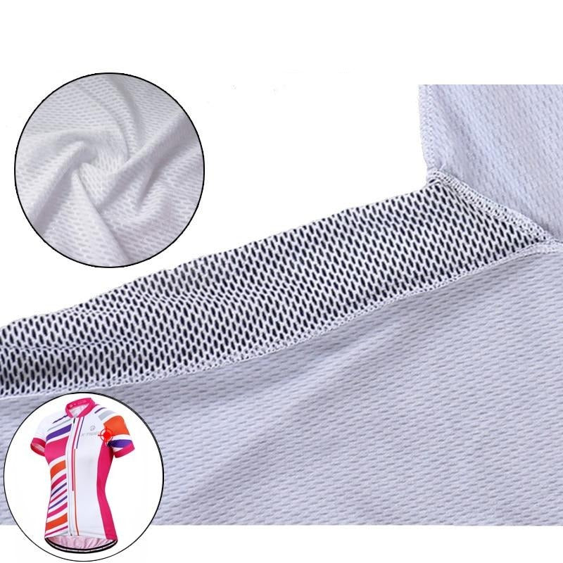 Women Summer UV Cycling Jerseys Set 100% Polyester | Vimost Shop.