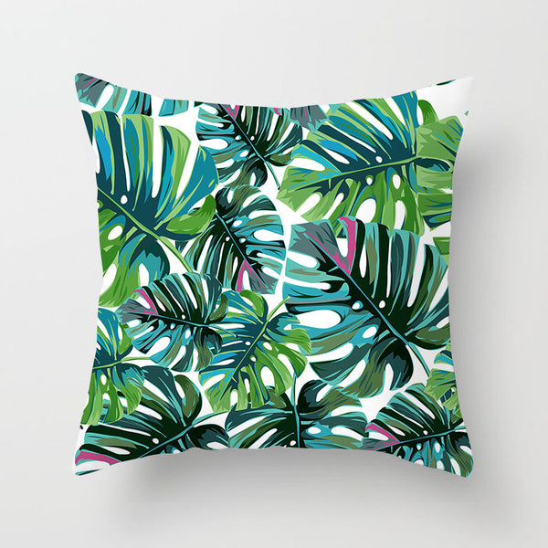 Tropical Plant Printed Cushion Cover Summer Style Pillow Cover Flamingo Pineapple Decorative Pillowcase for Home Sofa | Vimost Shop.
