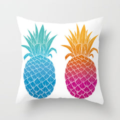 Tropical Plant Printed Cushion Cover Summer Style Pillow Cover Flamingo Pineapple Decorative Pillowcase for Home Sofa