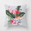 Tropical Plant Printed Cushion Cover Summer Style Pillow Cover Flamingo Pineapple Decorative Pillowcase for Home Sofa | Vimost Shop.