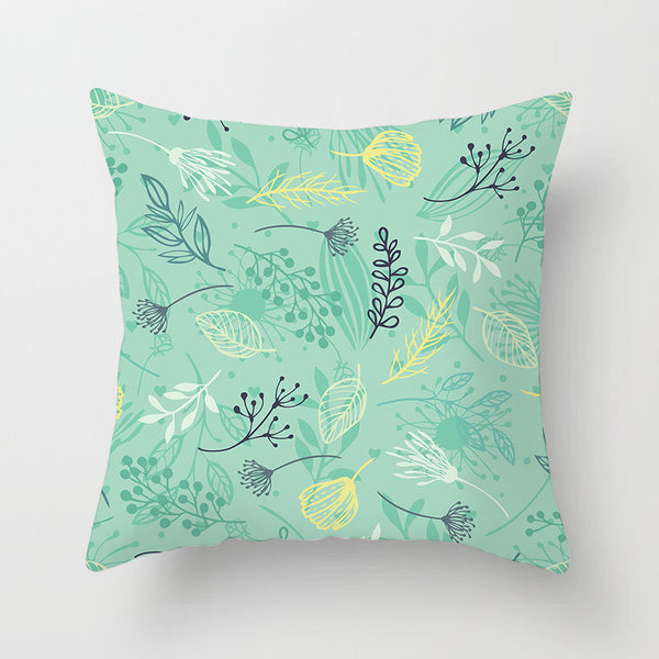 Tropical Plant Printed Cushion Cover Summer Style Pillow Cover Flamingo Pineapple Decorative Pillowcase for Home Sofa | Vimost Shop.