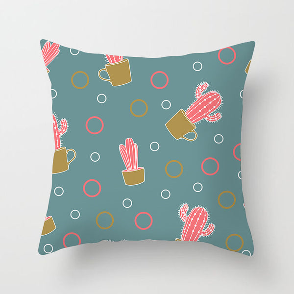 Tropical Plant Printed Cushion Cover Summer Style Pillow Cover Flamingo Pineapple Decorative Pillowcase for Home Sofa | Vimost Shop.