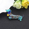 Statement Alloy Enamel Smile Dachshund Dog Brooches Clothes Scarf Decoration Jewelry Pin For Women Girls Gift Bijoux | Vimost Shop.