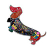 Statement Alloy Enamel Smile Dachshund Dog Brooches Clothes Scarf Decoration Jewelry Pin For Women Girls Gift Bijoux | Vimost Shop.